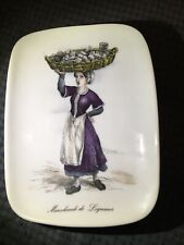 vintage champs elysees porcelain paris france marchande de legumes  tray  picture