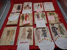 12 Vintage 1940's 50's 60's SIMPLICITY BUTTERICK McCALL'S Sewing Patterns picture