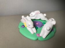 2 Vintage Avon Easter Rabbit  Duck Plastic PVC 1996 picture