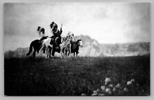 Sioux Chiefs Plains Dakota Indians Horses Edward Curtis Photo c1905 Postcard F6 picture