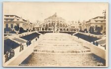 Postcard Cascades and Government Building, AYPE Seattle WA 1909 RPPC J103 picture