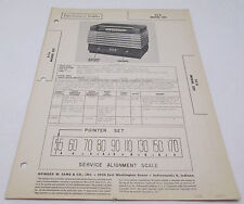 Vintage Howard W Sams Photofact Folder ECA Model 201 Radio Parts Manual picture