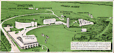 Jamestown, VA Festival Park, c1960s, Visitor Map Postcard 3796 picture