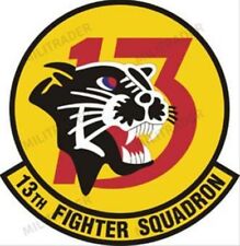 USAF 13th Fighter Squadron Self-adhesive Vinyl Decal picture