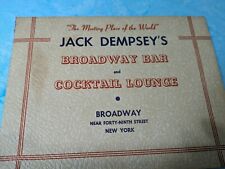 Vintage 1941 Souvenir Photo Jack Dempsey's Broadway Bar , Sailors, Military NYC picture