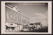 1950's RPPC East Side, Main St Pleasanton, Kansas old Cars, 100F 65, Fullers picture