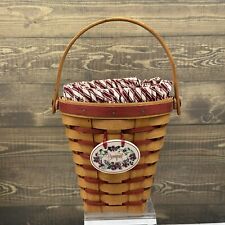 1996 Longaberger Sweetheart Bouquet Basket With Liner, Tie On and Protector picture