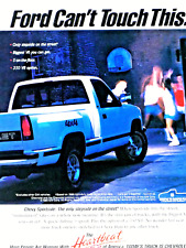 1990 Chevrolet Chevy 4 X 4 Stepside Pickup Vintage Original Print Ad 8.5 x 11