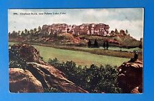 Palmer Lake CO-Colorado, 1915 Elephant Rock Vintage Postcard picture