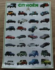 Poster Citroen cars from 1919 Type A to Mehari 1986 picture
