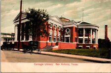 Postcard Carnegie Library in San Antonio, Texas picture