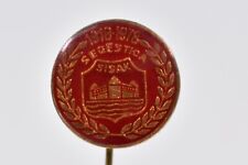Vintage Segestica Sisak Central Croatia City 60 Year Anniversary Lapel Pin Badge picture