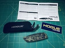 Hogue Deka Knife Black Coated CPM 20CV Wharncliffe Green G-10 ABLE Lock 24268 picture