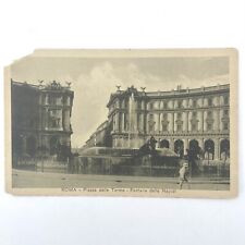 Vintage RPPC Rome Fountain of Najadi Piazza delle Terme Fontana Photo Postcard picture