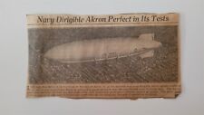 Akron Ohio Navy Dirigible Goodyear Zeppelin 1931 Picture picture