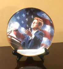 Franklin Mint, A Tribute To John F Kennedy Limited Edition Plate W/ Stand picture