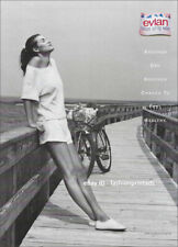 vintage EVIAN Water 1-Page Magazine PRINT AD 1995 woman's legs thighs ankles picture