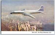 postcard B.O.A.C. Jet Prop Britannia 312 Bristol Aeroplane Company B4 picture