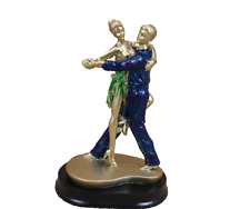 Couple Dancers Figurine Romantic Man & Woman Dancing Home Decor Sculpture Gift picture