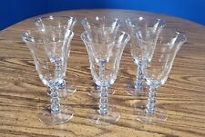Imperial Glass Ohio Candlewick Starlight Water Goblets, Stem 3400 - Set Of 6 picture