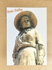 Postcard Greenville OH Ohio Annie Oakley Bronze Statue Downtown Park Vintage PC picture