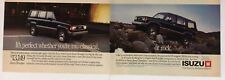 Isuzu Trooper 1989 Vintage Print Ad Two Pages 16x11 Inches Wall Decor picture