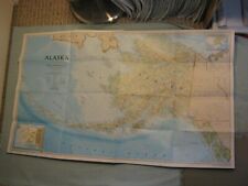 ALASKA MAP May 1994 National Geographic  picture