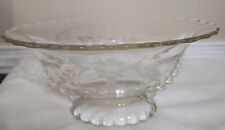 VTG Imperial Glass Co Candlewick scalloped footed,glass beads on the sides bowl  picture