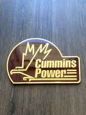 Cummins Power Vtg Heavy Cast Metal Eagle Logo Truck Bus Badge Emblem 8x5.5” RARE picture