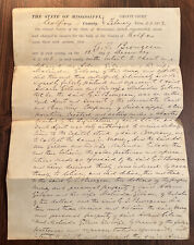 Antique 1873 Ephemera Legal Court Document  Grand Jury Indictment Fraud picture