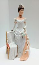 Avon 1986 Albee Award Porcelain Statue Figurine Victorian Bride Peach White Rose picture