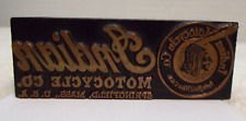 Indian Motorcycle Co. Logo Printing Block picture