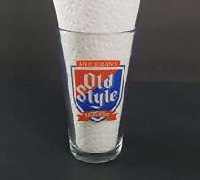 Vintage Heilemans Old Style Beer Glass Pint Milwaukee Collectible Barware picture