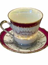 Vintage Footed Teacup &Saucer  LusterWare  C-7120 picture