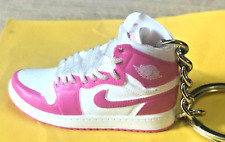 New Mini 3D~AIR JORDAN ~ sneaker shoe keychain ~ PINK / WHITE picture