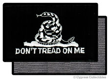 DONT TREAD ON ME GADSDEN FLAG PATCH AMERICAN BLACK w/ VELCRO® Brand Fastener picture