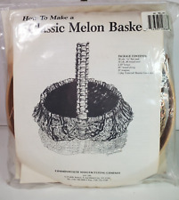 Basket Kit Classic Melon Basket Commonwealth MFG 10x10in Seagrass 1989 picture