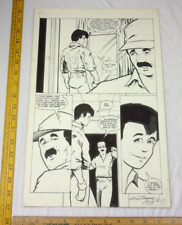 SPEED RACER 1980s ORIGINAL comic book art SIGNED #4 pg5 RARE Pops picture
