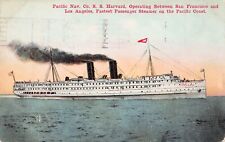 SS Harvard Steamship pre 1918 Military Navy commission USS Charles Postcard D6 picture