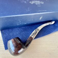 Savinelli Ginger's Favorite SMOOTH Bent Apple (626) 6mm Filter Pipe - New picture