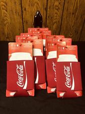 Coca Cola Can Koozie Coke pair of black LOT OF 10 Logo Regular Can picture