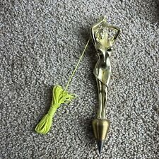 VINTAGE PLUMB BARBARA 12 OZ. SOLID BRASS BOB STAINLESS STEEL TIP EXCELLENT picture