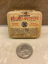VINTAGE BROMO QUININE LAXATIVE METAL TIN BY GROVE LAB'S. ST. LOUIS, MO picture