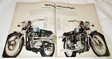 1971 Triumph Trophy & Tiger 650 Motorcycles Original Color Ad  picture
