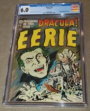 CGC 6 EERIE #12 1st Bram Stokers Dracula Adaptation Avon 1953 Golden Age 12 8/53 picture