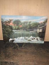 Antique Portland In Main Postcard, Canoe Club House & Falls￼ of Stroudwater picture