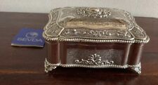 Gorgeous Vintage Romanian Sevda Silver Plate Jewellery Box New In Box picture