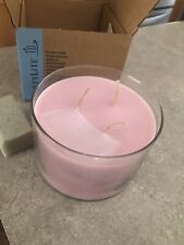 Partylite Strawberry Rhubarb Scented Jar Candle 3-wick 17.3 oz NEW NIB picture