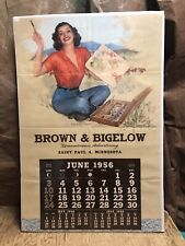 1956 Brown & Bigelow Rolf Armstrong Salesman Sample Calendar picture