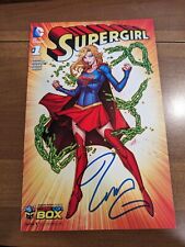 SUPERGIRL #1 (2011) VARIANT COMIC CON BOX ED CVR BY JONBOY SIGNED BY MIKE GREEN picture